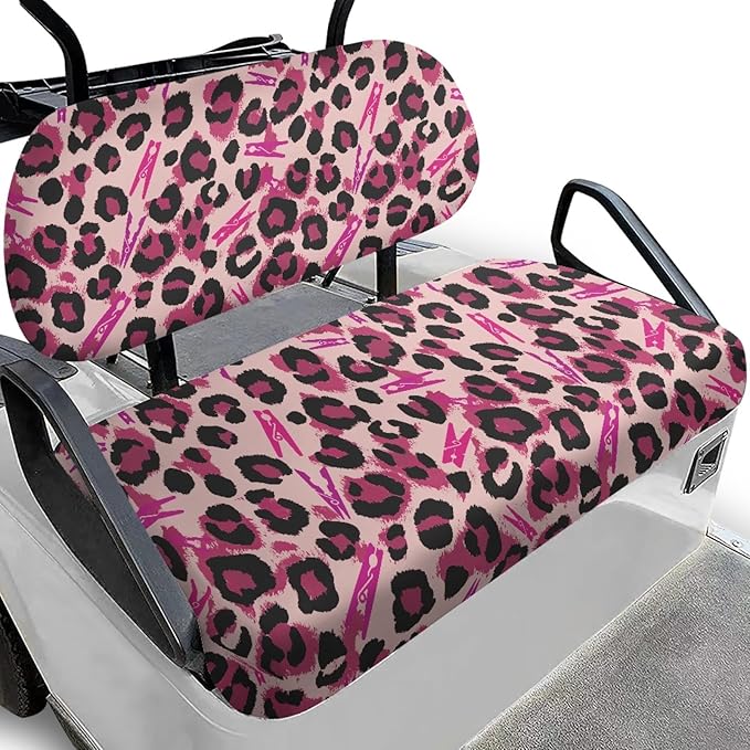 Fashion Print Golf Cart Seat Covers 2 Passenger Golf Cart Backrest Cover Golf Cart Seat Towel Gift for Friends