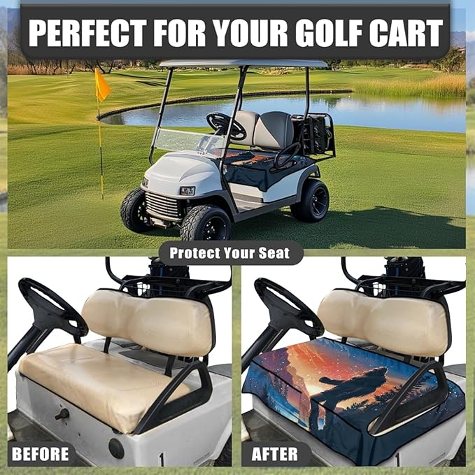 Golf Cart Seat Covers Universal Golf Cart Seat Cover Blanket Cushion Cover Sports Golf Cart Accessories