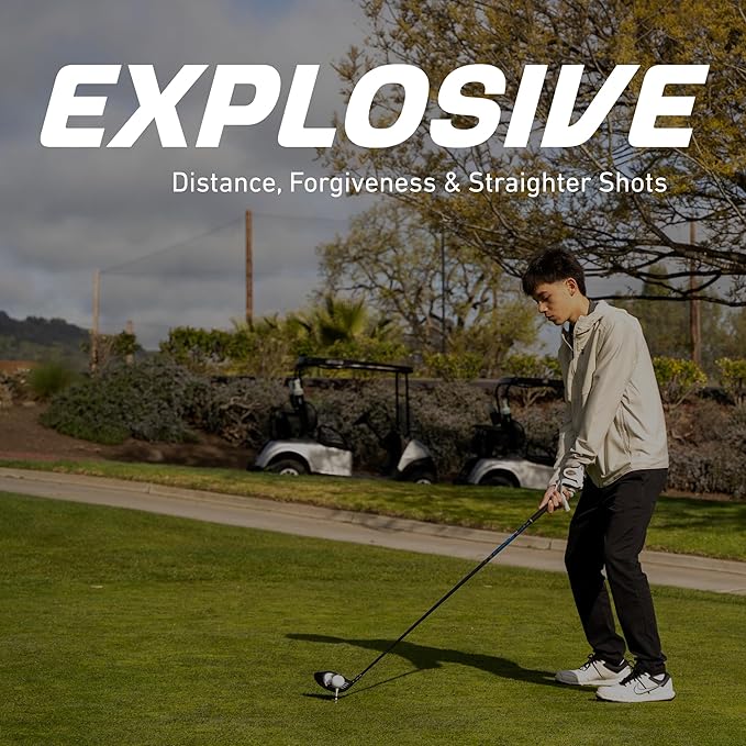 Aspire PRO-X Men’s 19-Piece Golf Set – Titanium Driver, Wood, 3-5 Hybrids, 6-SW Irons, Putter, Stand Bag, 5 Headcovers and Cover – RH