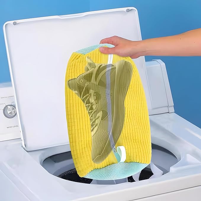 Shoe Washing Machine Bag Sole suds Magic Bag Laundry Shoes Bag (2pc Grey)