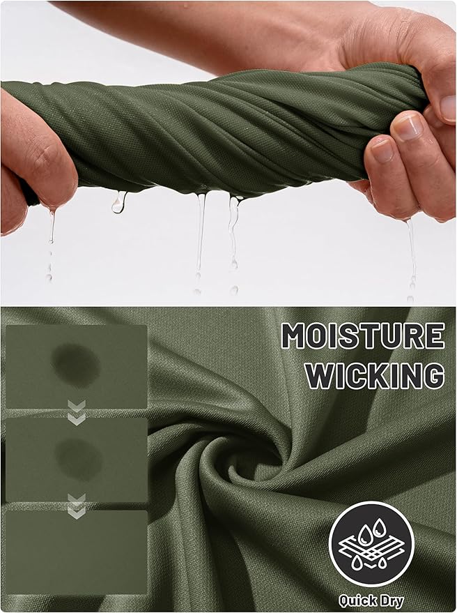 TACVASEN Mens Golf Shirt Dry Fit Mens Polo Shirts Short Sleeve Performance Golf Polos for Men with Collar Work Shirts