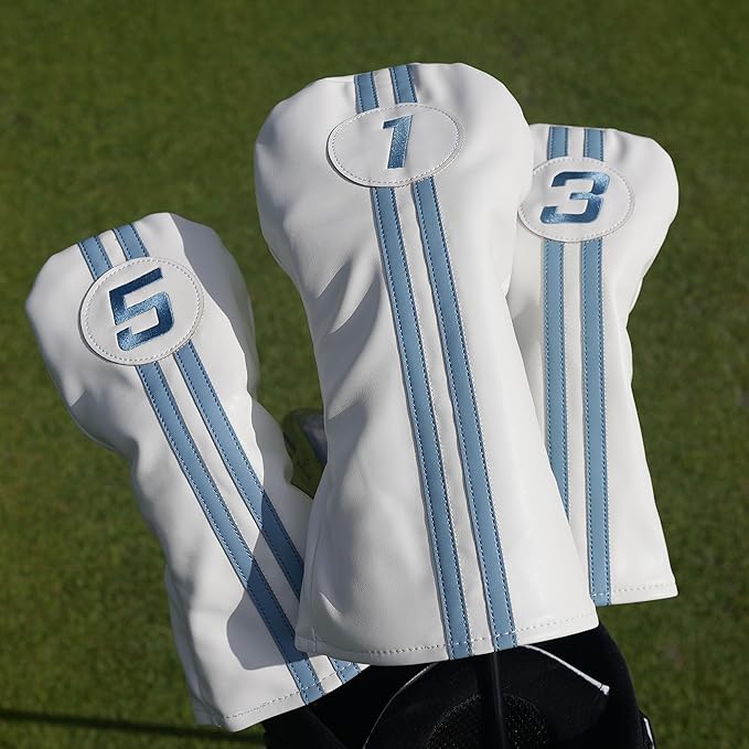 Single Headcover, Easy Slip-On Easy-Off Golf Club Head Cover, Fleece Lined Interior, Water Resistant and Durable Shell, Individual Retail Pack