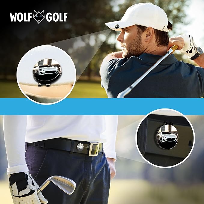 Personalized Golf Ball Marker Hat Clip - Golf Marker Magnetic Hat Clips - Golf Accessories for Men - Golf Gifts for Women - Magnet Golf Ball Marker Tool