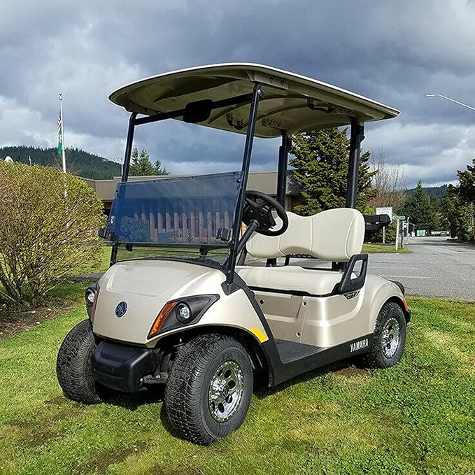 Huskey Parts Company Golf Cart Front Seat Cover Red Diamond Stitched, Compatible with Yamaha Drive G29, Drive 2 2007+