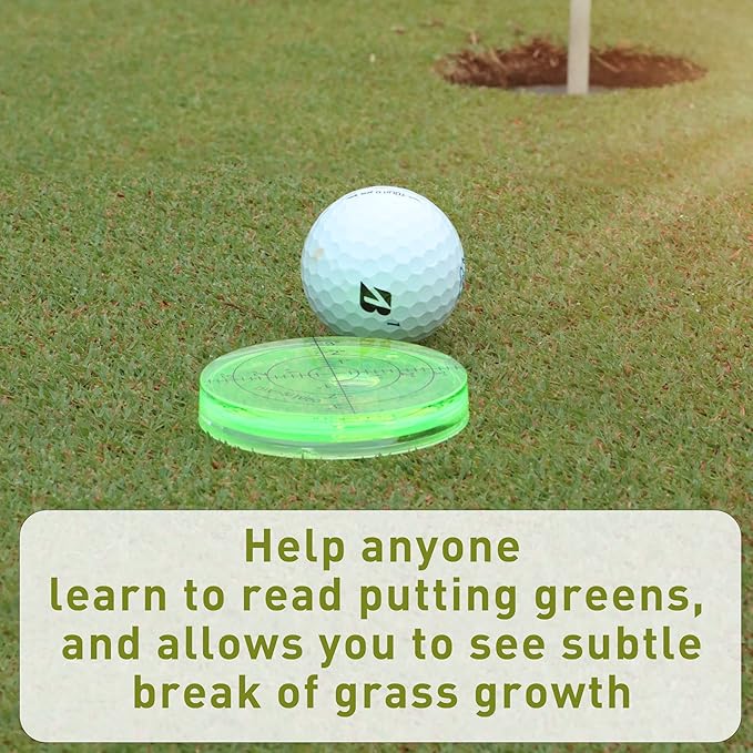 Golf Green Reader Pro Putt Golf Ball Marker Round Bubble Level High Precision Golf Putting Aid Putting Green