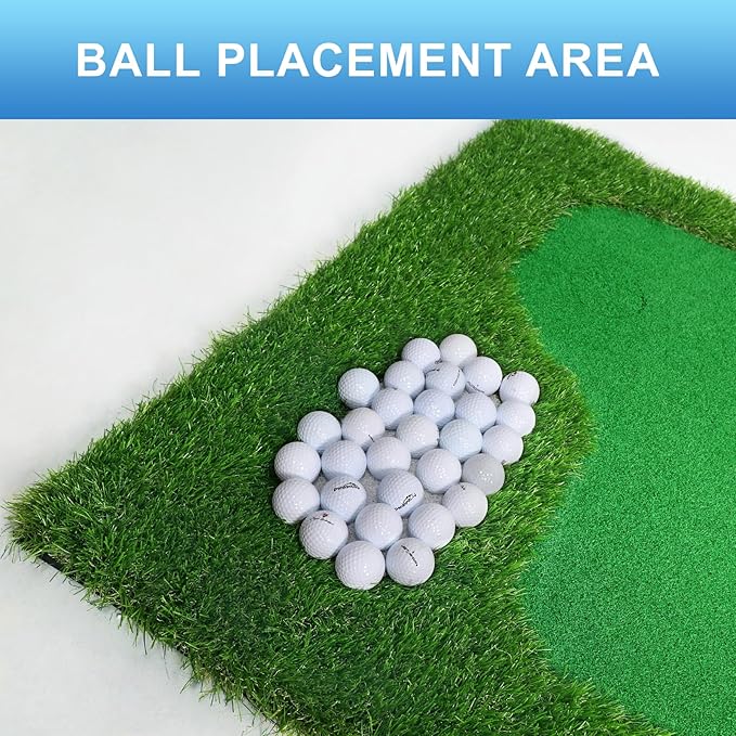 Golf Putting Green Indoor 3.3x10 Ft Large Golf Putting Mat Professional Artificial Grass Turf Practice Mat with Sand Pit for Home, Office & Outdoor