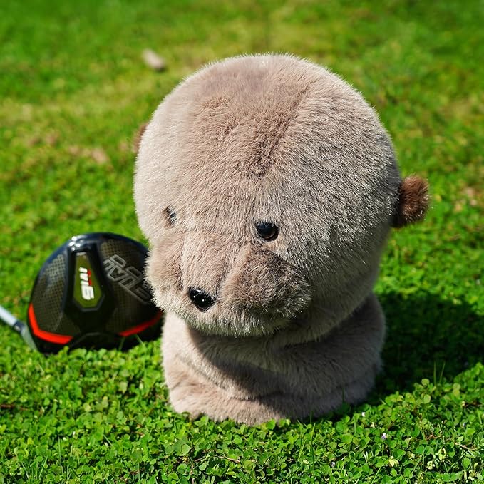 Golf Club Driver Headcovers Funny Animals Elephant Bear Driver Head Cover fits up to 460cc Driver Clube Head Great Gift Idea for Men Women Who Love Golf Also for Kids (Bear)
