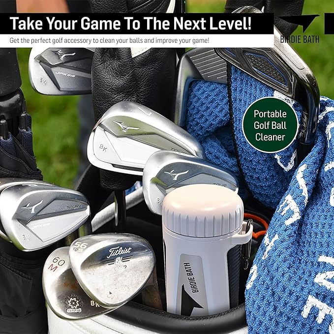 Birdie Bath Portable Golf Ball Cleaner - Ultimate Personal Golf Ball Washer