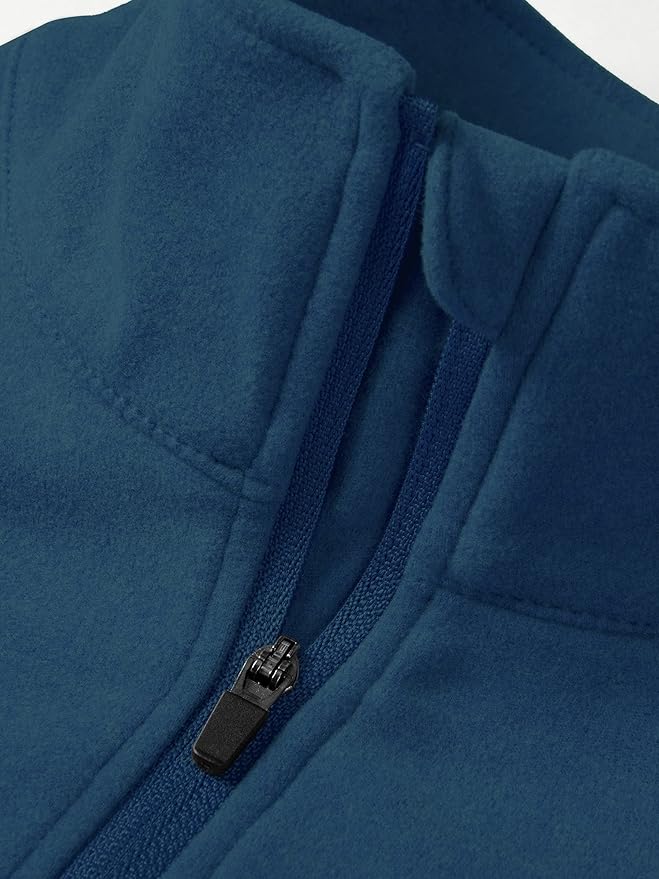 Willit Men's Fleece Pullover Winter Shirts Long Sleeve Quarter Zip Cold Weather Golf Hiking Casual Warm Shirts