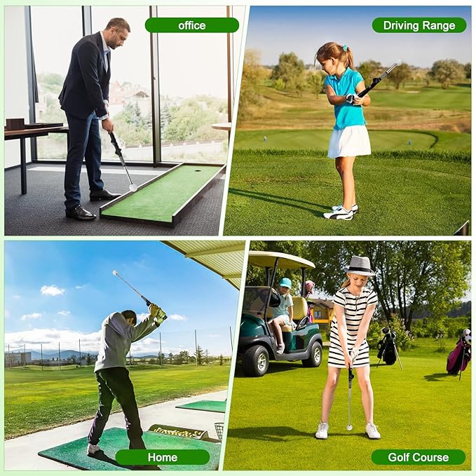 Retractable Golf Swing Trainer with Arm Band,Click Stick Golf Trainer, Right-Handed Training Aid Chipping and Hitting,Portable Indoor/Outdoor Practice (Gifts for Golfers)