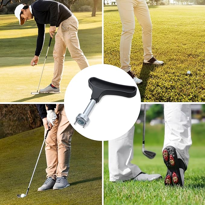 Professional Golf Spike Removal Tool, 1Pcs Golf Shoes Replacement Spikes Tools Steel Alloy Golfs Shoe Spike Removal Tool Universal Spikes Shoes Replacement Tools
