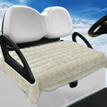 YOKYHOM Golf Cart Seat Covers, Supreme Comfort Golf Cart Seat Towel Blanket, Heavyweight Deep-Pile, Fits EZGO, Yamaha, Club Car and More 2-Seat Carts, 50"x 27.5", Off-White