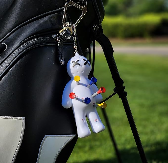 Ball Tee Holder | Novelty Keychain Accessory for Bag | Gifts for Men | Fits 3 1/4, 2 3/4, 1 1/2 Tees