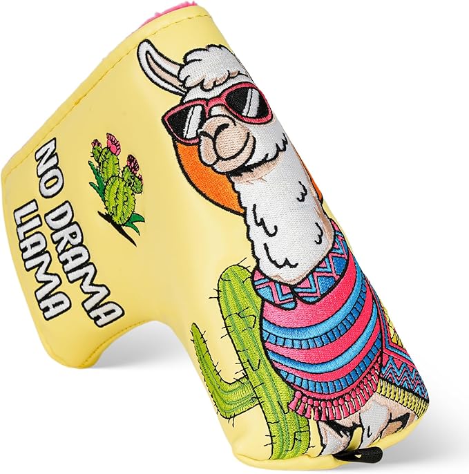 Funny Golf Club Head Cover Driver Headcover Fairway Wood Headcover Hybrid Club Head Cover Alpaca