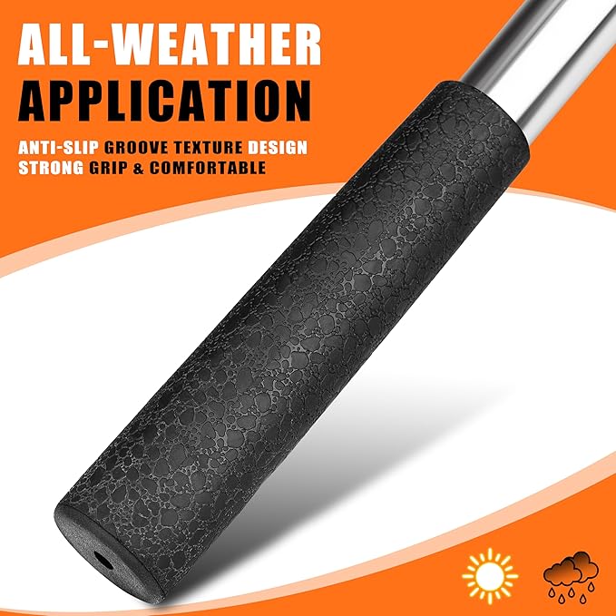Golf Ball Retriever Telescopic, with Golf Ball Grabber for End of Putter, 9Ft/9.01Ft/12Ft/16.3Ft/20Ft Stainless Steel Golf Ball Retriever for Water