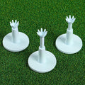 Amy Sport Golf Rubber Tee Adjustable Value 3 or 6 Pack, Unbreakable Durable Tee for Mat Driving Range Indoor Simulator, Adjustable Height from 2.1" to 2.9"