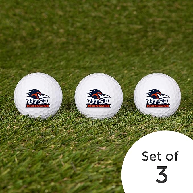 Desert Cactus University of Texas at San Antonio Golf Balls 3 Pack Full Color Golf Ball (Design A)