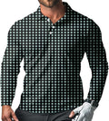 Men's Long Sleeve Golf Shirt Quick Dry 3 Button Work Fishing Outdoor Casual Collar Shirt