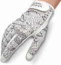 Caddy Classic Ladies Golf Glove Women | Various Stylish Mesh Design for High Breathability | Womens Golf Gloves Left Hand & Right Hand | Premium Leather Construction for Comfortable Fit