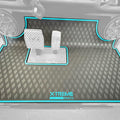 Xtreme MATS Rubber Double Diamond Golf Cart Floor Mat– Fits 2023+ Evolution Forester Models with Metal Pedals Only - Heavy-Duty Custom Fit All-Weather Floor Liner (Sky Blue Trim)