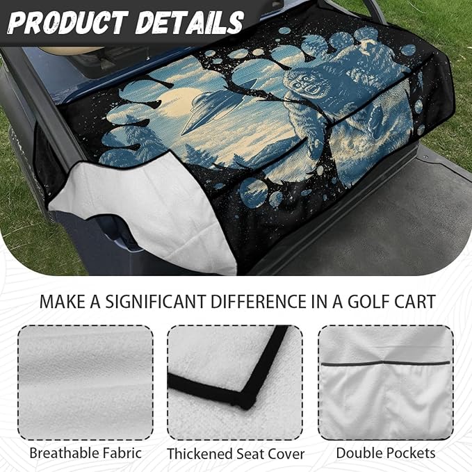 Golf Cart Seat Covers Universal Golf Cart Seat Cover Blanket Cushion Cover Sports Golf Cart Accessories