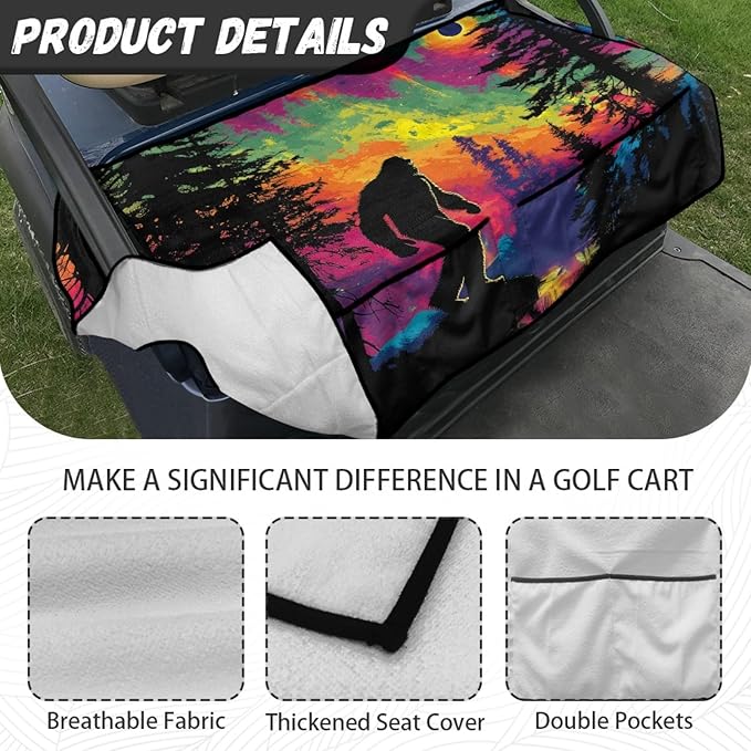 Golf Cart Seat Covers Universal Golf Cart Seat Cover Blanket Cushion Cover Sports Golf Cart Accessories