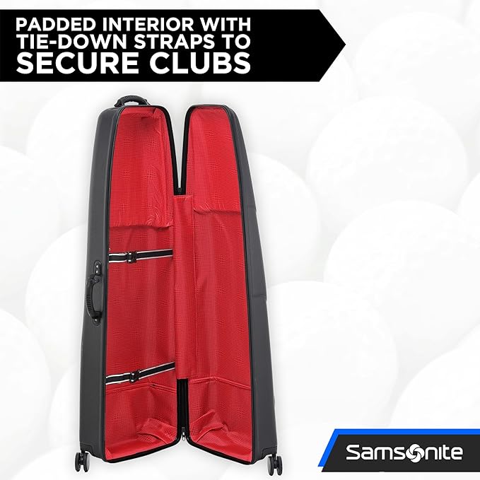 Samsonite Tour Classic Golf Hard Case Golf Travel Bag, Lightweight & Durable ABS Shell, 360 Degree Multi-Directional Wheels