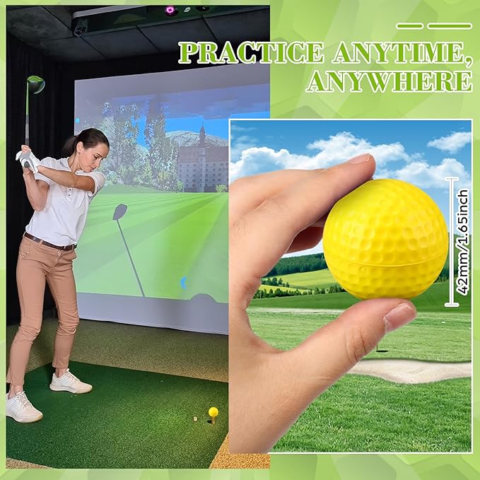 30 Pcs Foam Golf Practice Balls Soft Foam Balls for Golf Practice Realistic Feel and Flight Sport Training
