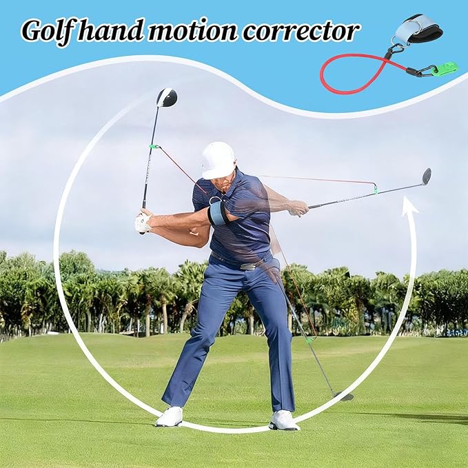 Golf Swing Training Aid, Ergonomic On-Course Postures Corrector Tool, Golf Warm-Up Training Rope Aid, for Women Men Adults Athletes Cyclists Golfers Wife Husband Son Daughter