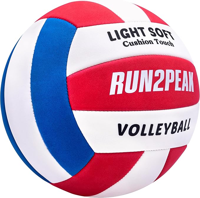 Light Soft Beginner Volleyball - Lightweight Soft Foam Composite Cover Training Ball, Official Size 5 - Gentle on Arms, Safe for Indoor Play, Youth Practice, or Recreational Games