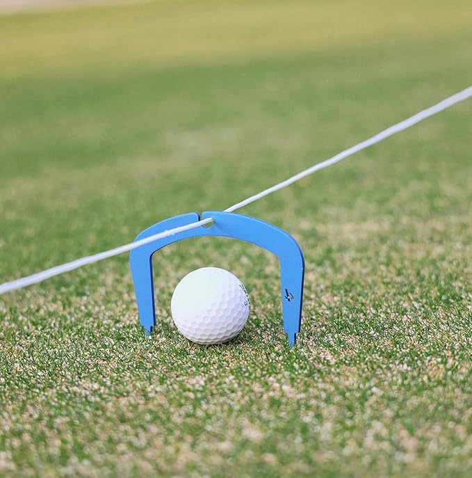 Golf Training Aids OLE ANDIGO 2 PCS Golf Target Holes, 2 PCS Golf Putting Gates and 1 PCS Golf Putting String Line,Golf Putting Alignment Tool,Effective Putt Training and Putting Drills