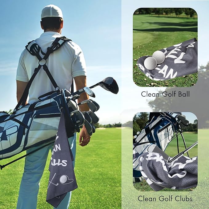 Golf Gifts For Men,Golfing Accessories Gifts For Golfer Lovers,Funny Golf Towel for Him,20 OZ Golfing Tumbler for Dad,Father,Boyfriend,Brother,Birthday Christmas Gift for Men