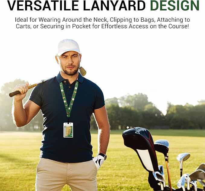 Golf Club Range Chart & Golfing Rules Reference Guide | Club Yardage Distance Finder | Ideal Golf Bag Accessory & Golf Practice | Training Aids | Made in USA | Pocket Sized 3.54 in x 5.12 in