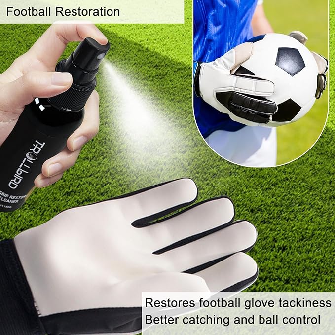 2 in 1 Grip Restore and Cleaner for Golf, Tennis, Pickleball, Football, Baseball, Basketball, Soccer, Volleyball - Removes Dirt and Oil,Improving Sports Shoe Grip Performance Enhancer