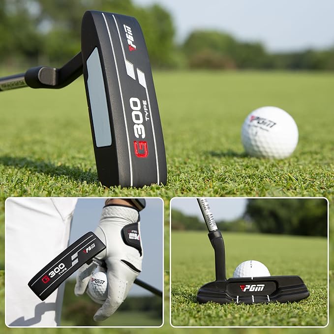 PGM 18 Pieces Men’s Golf Club Set 12pcs Clubs – Titanium #1 Driver, Draw-Biased Hybrid, High-Strength Irons, Forgiving Putter, Stand Bag with 5 Head Covers