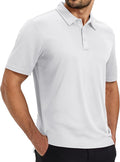 TACVASEN Mens Polo Shirts Short Sleeve Dry Fit Performance Breathable Golf Shirt with Collar Tennis Casual Business Work