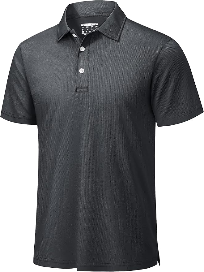 TACVASEN Mens Golf Shirt Dry Fit Mens Polo Shirts Short Sleeve Performance Golf Polos for Men with Collar Work Shirts