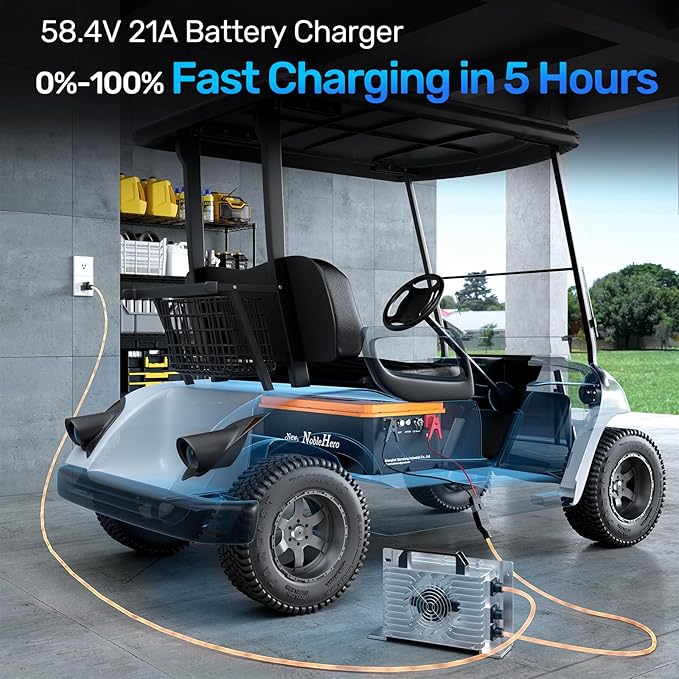 48V 105Ah Stackable LiFePO4 Deep Cycle Rechargeable Battery 6000+ Life Cycles & 10-Year Lifetime Built-in BMS & LED Monitor RV, Solar, Marine, Overland, Off-Grid