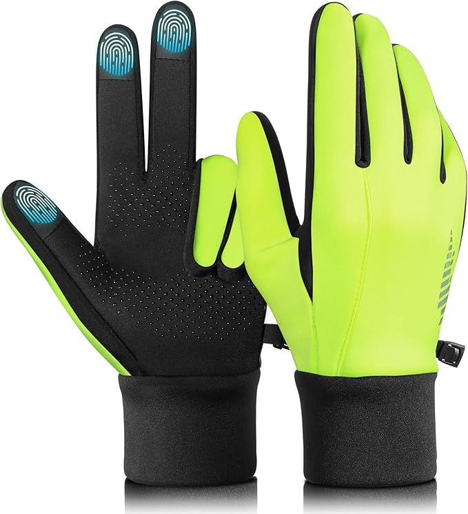 rivmount Winter Gloves Women Men for Cold Weather, Running Driving Cycling, Water-Resistant & Touch Screen, Snow Ski Gloves Liner, Warm Glove for Daily Work & Sports Outdoor