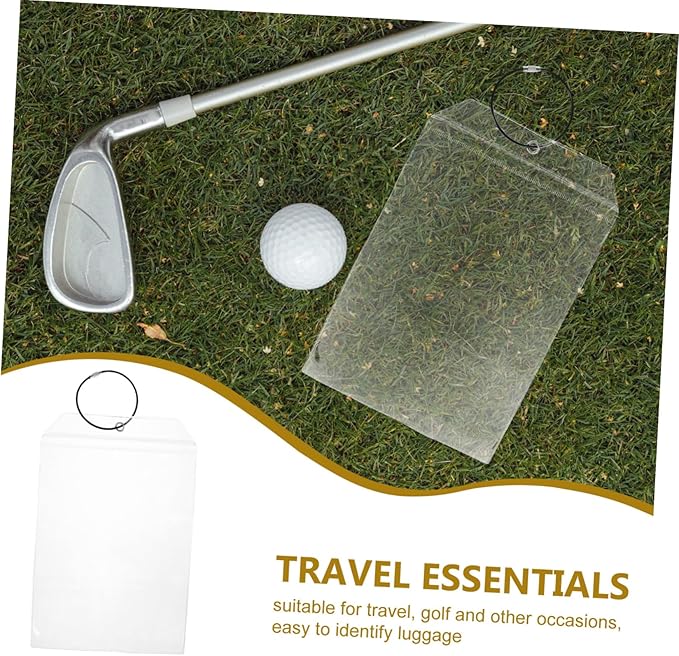 SUPVOX Waterproof Large Luggage Tags Set of 6 Clear Travel Id Holders for Suitcases Golf Bags Cruise Ship Accessories Durable Waterproof Luggage Tag