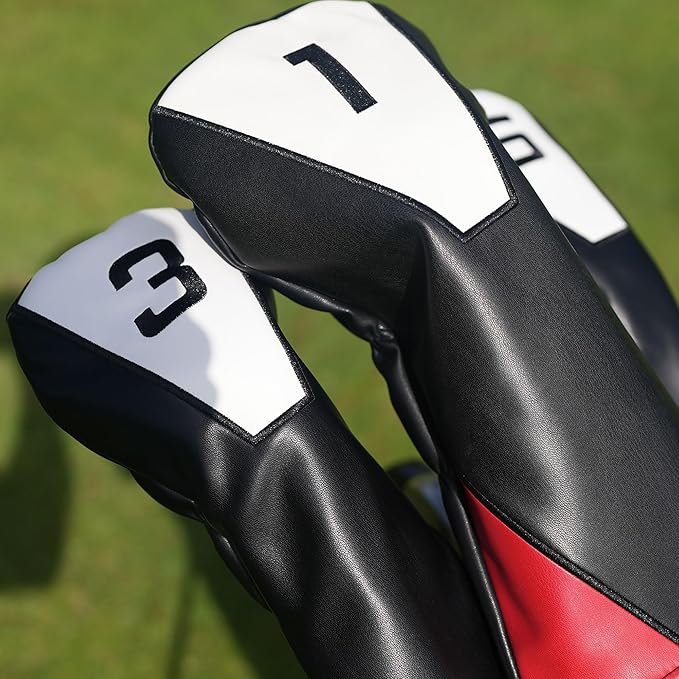 Single Headcover, Easy Slip-On Easy-Off Golf Club Headcover, Fleece Lined Interior, Water Resistant and Durable Shell, Individual Retail Sport Pack