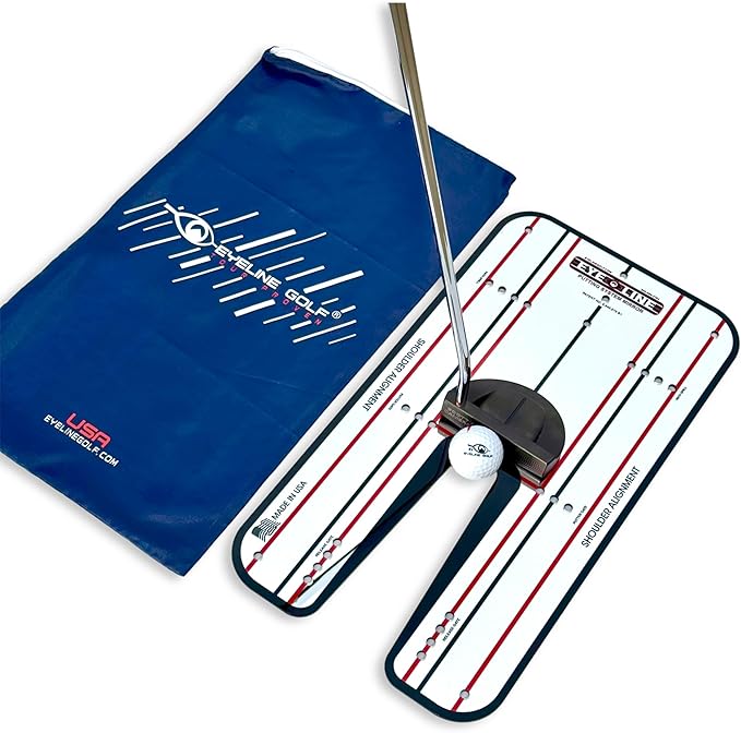 Genuine EyeLine Golf Alignment Putting Mirror - Top Training Aid on The PGA Tour - See Rapid Improvement - Helps Beginner, Junior, and Scratch Golfers