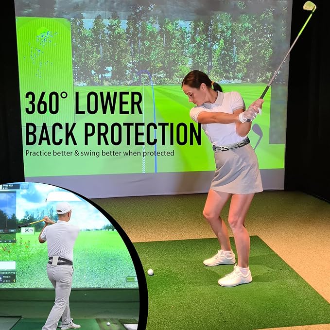 GAIARENA Golf Lower Back Support Belt for Golfers Swing Training Equipment Support & Tighten Waist & HIPS, Protect Lower Back, Prevent Musculoskeletal Damage