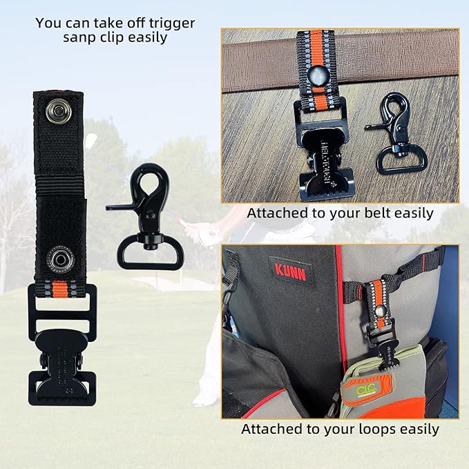 MELOTOUGH Golf Glove Clip Work Gloves Belt Clips with Alligator Clips for Work Glove Holder Construction Gloves Golf Accessories