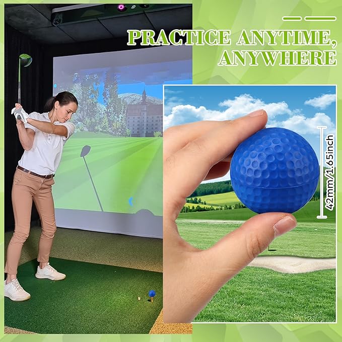 30 Pcs Foam Golf Practice Balls Soft Foam Balls for Golf Practice Realistic Feel and Flight Sport Training