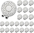 24 PCS Magnetic Golf Hat Clips Ball Marker Holder for Golf Gloves Hats Bags Caps Visor Belt
