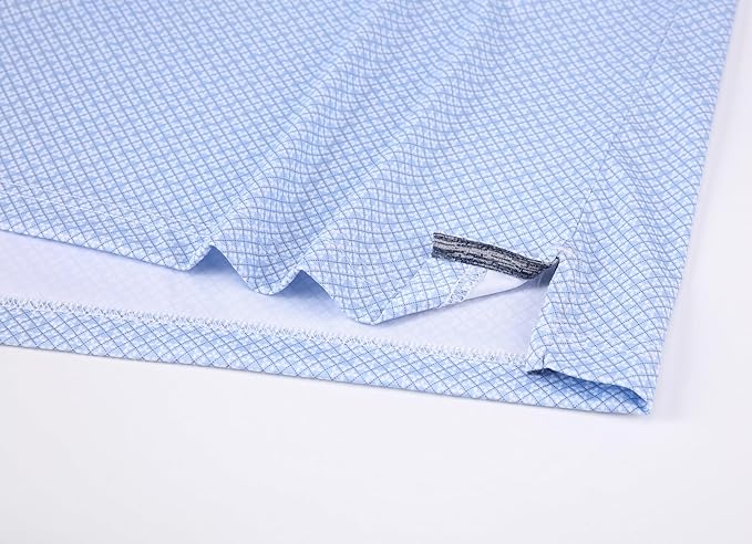 Alex Vando Mens Golf Shirt Moisture Wicking Classic Print Golf Shirts for Men
