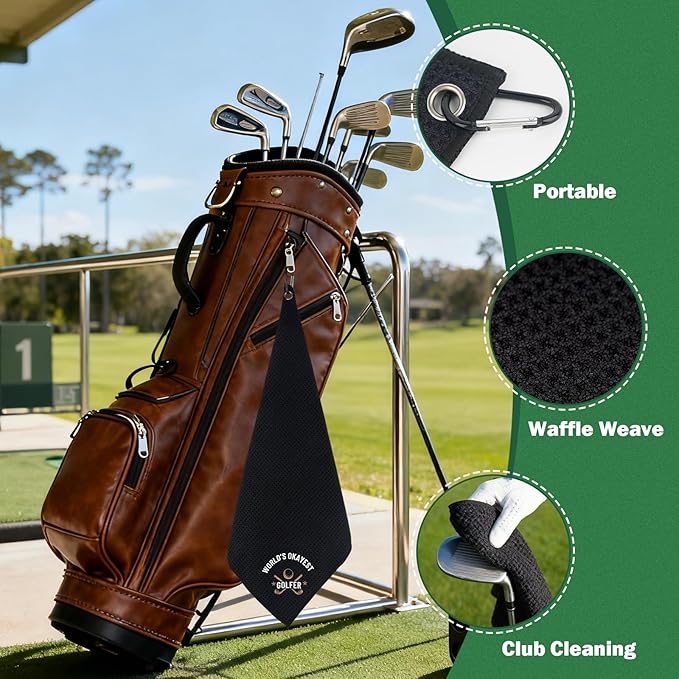 ANOTION Golf Gifts for Men, Gifts for Golfers Golf Accessories for Dad Husband Boyfriend Teen, Golfer Gift Box 20oz Tumbler Club Cleaner Socks Ball Marker Bracelet for Birthday Christmas Father Day