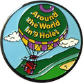 Around The World in Nine Holes Golf Ball Marker and Matching Hat Clip