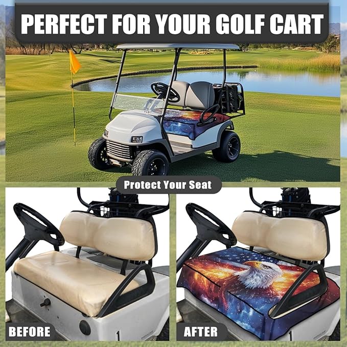 Golf Cart Seat Covers Universal Golf Cart Seat Cover Blanket Cushion Cover Sports Golf Cart Accessories